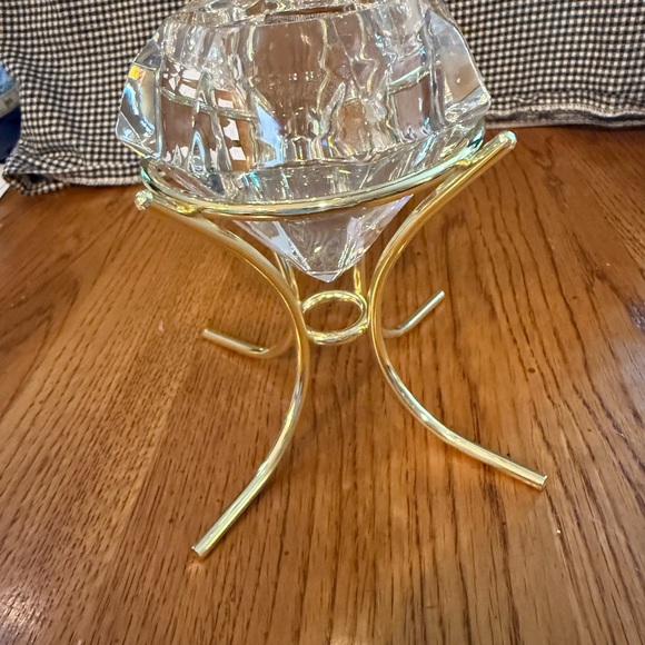 Party-lite Vintage 24% crystal diamond shape candle holder - Picture 6 of 7